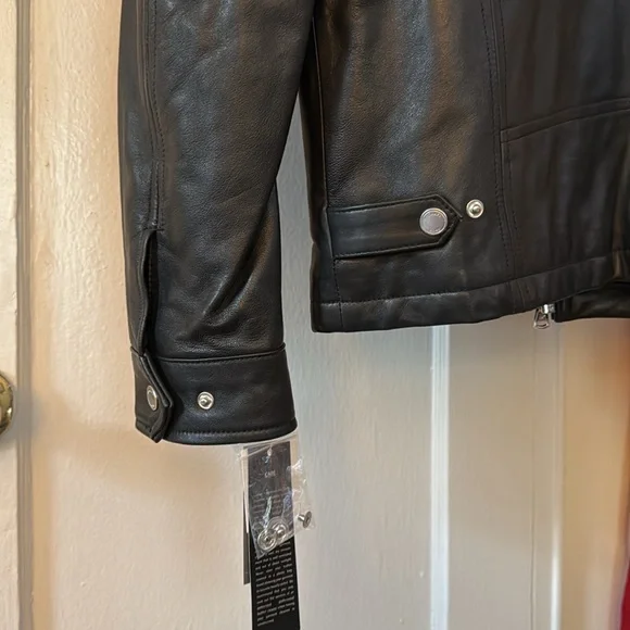 Michael Kors Leather Jacket - Picture 4 of 11